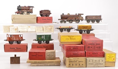 Lot 636 - Hornby 0 Gauge LMS Locomotives wagons and Track (qty)