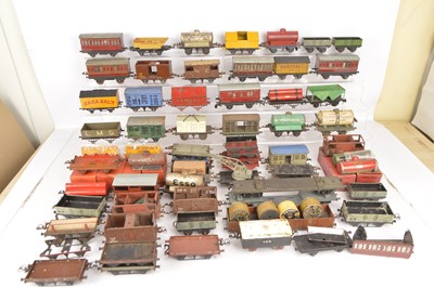 Lot 663 - Unboxed modified or incomplete Hornby 0 Gauge Stock and parts for spares or repair (qty)