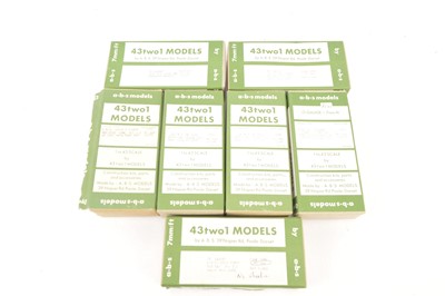 Lot 677 - ABS Models 0 gauge wagon kits in original boxes (7)