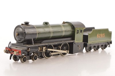 Lot 684 - A Bassett-Lowke 0 Gauge live steam 'Enterprise' 4-4-0 Locomotive and Tender (2)