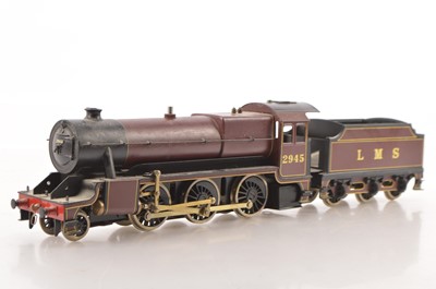 Lot 685 - A late-issue Bassett-Lowke (Corgi) 0 Gauge live steam LMS 'Mogul' 2-6-0 Locomotive and Tender (2)