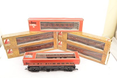 Lot 691 - Lima 0 Gauge LMS maroon Coaches (7)