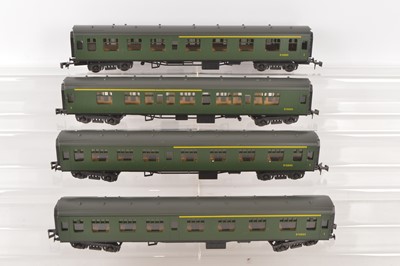 Lot 698 - Four Lima 0 Gauge BR SR dark green 1st/2nd Mainline Corridor Coaches (4)