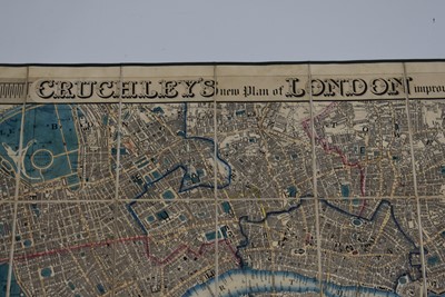 Lot 409 - Cruchley's New Plan of London Improved