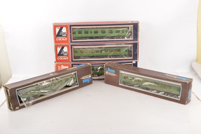 Lot 710 - 5 Lima 0 Gauge BR SR green 1st/2nd Corridor Coaches (5)