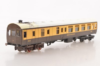 Lot 721 - Lima O Gauge GWR coach converted to a Steam Motor Railcar