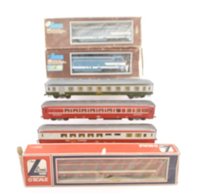 Lot 723 - Lima 0 Gauge SNCF Diesel Locomotives and Coaches