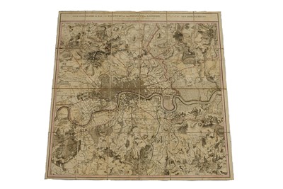 Lot 411 - A New Topographical Map of the Country in the Vicinity of London