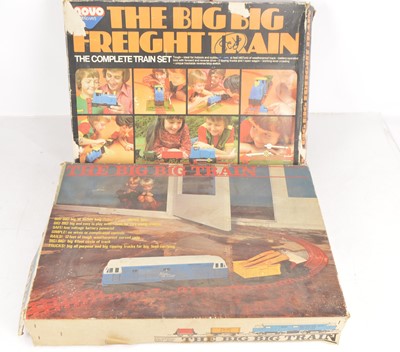 Lot 728 - Five Tri-ang Big Big  and Novo 0 gauge Train Sets