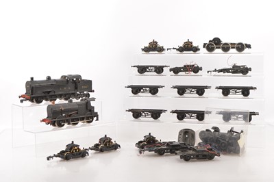 Lot 740 - Lima modified Locomotives and Lima and Tri-ang Big Big 0 Gauge spares (qty)