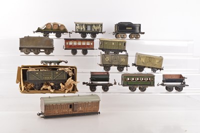 Lot 782 - Karl Bub Bink Marklin and other makers  0 Gauge and Gauge 1 Goods and Passenger Rolling Stock (13)