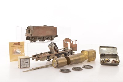 Lot 787 - A part-built Finescale 0 Gauge GWR Hawksworth 'County' class Locomotive and Tender (qty)