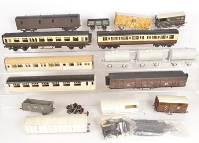 Lot 789 - An assortment of mostly incomplete Kit- and Scratch-built Rolling Stock (qty)