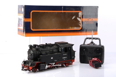 Lot 810 - A G Scale (for gauge 1 track) battery-powered German 2-6-2 Tank Locomotive by 'Train'