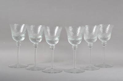 Lot 57 - A set of six large Italian wine glasses