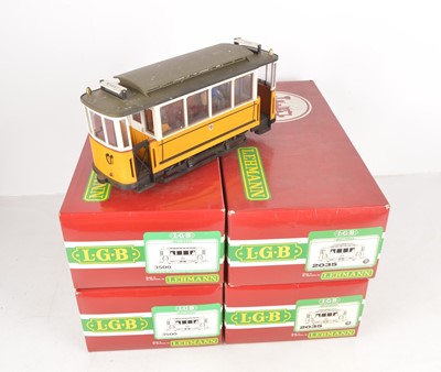 Lot 819 - LGB G Scale (gauge 1) Electric Trams (5)