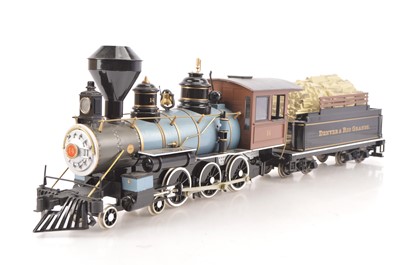 Lot 822 - A Bachmann G scale (gauge 1) American 4-6-0 Locomotive and Tender (2)