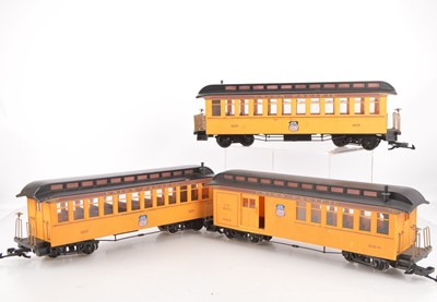 Lot 823 - Three Bachmann G scale (gauge 1) American Union Pacific Coaches (3)