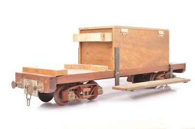 Lot 836 - A 3½" Gauge Ride-on Bogie Trolley