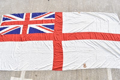 Lot 572 - A Royal Navy Ensign flag