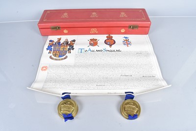Lot 579 - A George V Royal College of Arms London Grant of Arms