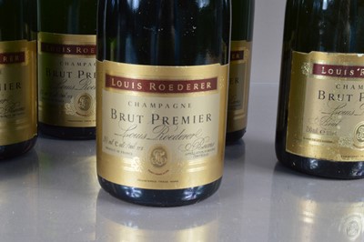 Lot 1 - Six bottles of Louis Roederer 'Brut Premier' Champagne