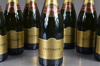 Lot 3 - Eight Bottles of Taittinger '1990 Millesime' Champagne