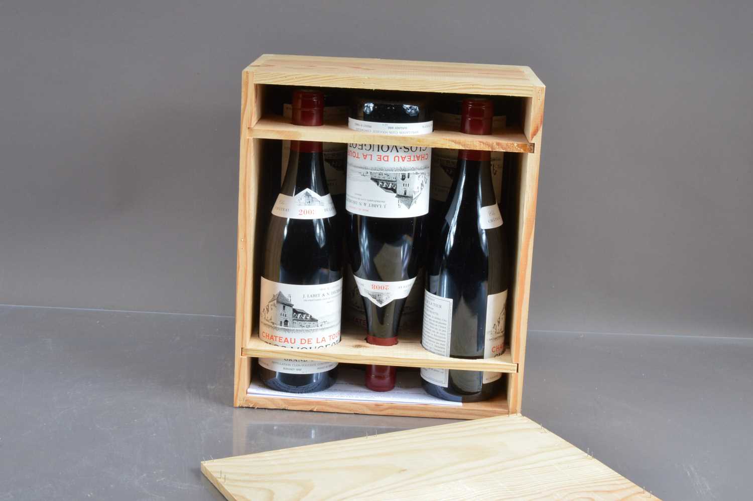 Lot 15 - Six bottles of Chateau de la Tour 'Clos Vougeot' 2008