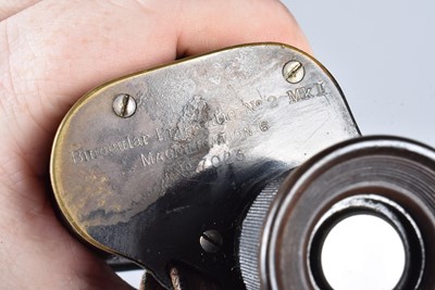 Lot 657 - A Pair of WWI Military Issue Ross of London Prismatic Mo.2 MkII Field Binoculars