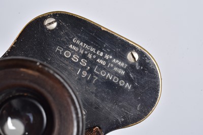 Lot 657 - A Pair of WWI Military Issue Ross of London Prismatic Mo.2 MkII Field Binoculars