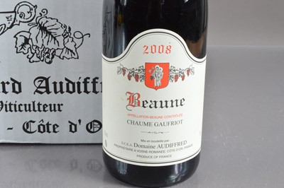 Lot 37 - Six bottles of Beaune Chaume Gaufriot 2008