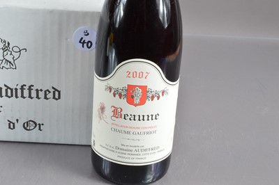 Lot 40 - Six bottles of Beaune Chaume Gaufriot 2007