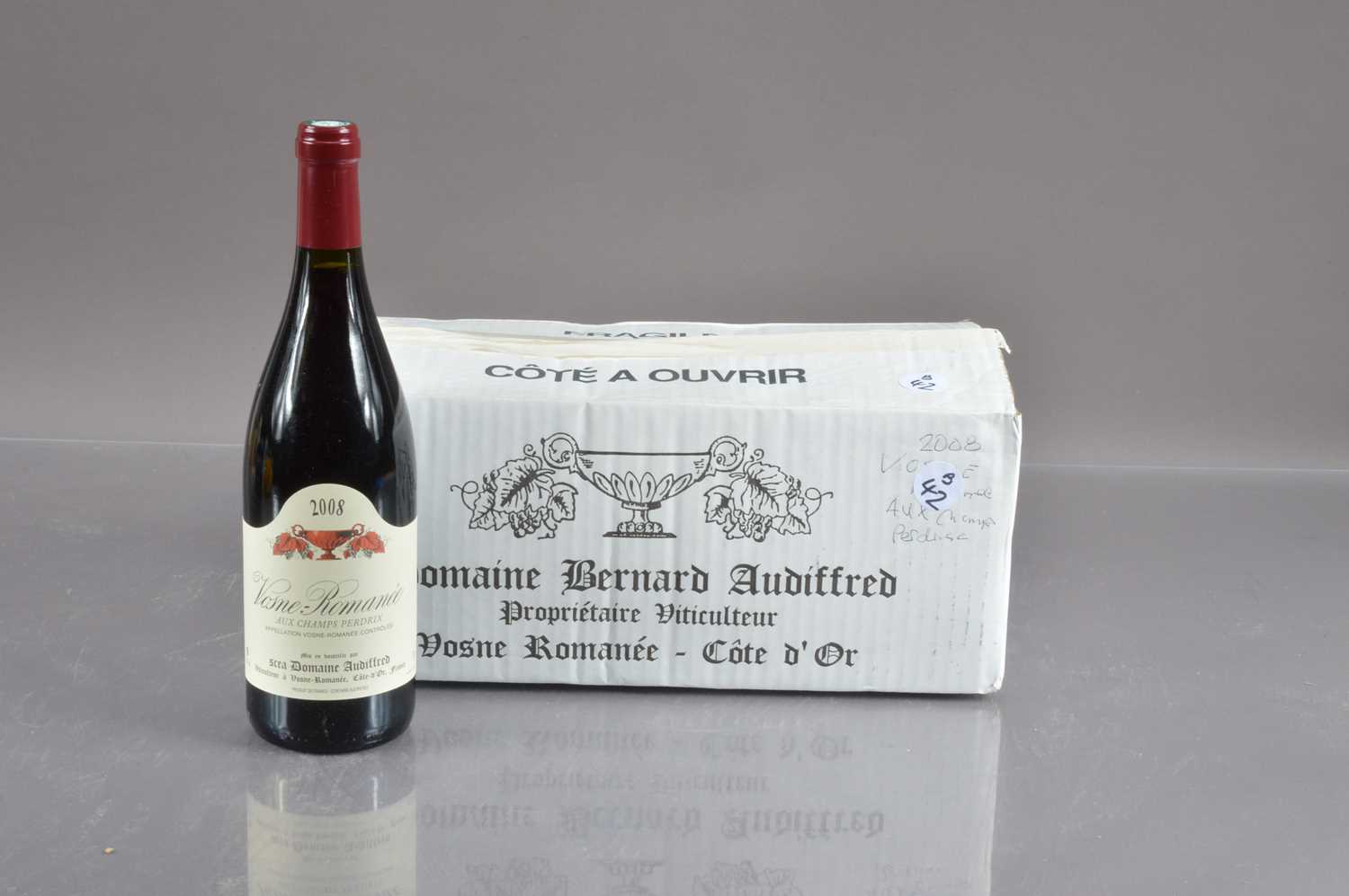 Lot 42 - Six bottles of Vosne Romanee 'Aux Champs Perdrix' 2008