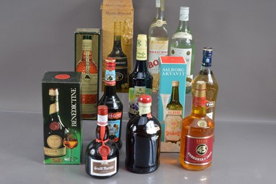 Lot 65 - Twelve various liqueurs
