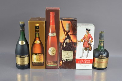 Lot 68 - Six various cognacs