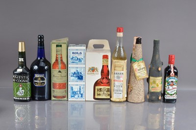 Lot 69 - Nine bottles of various spirits and liqueurs