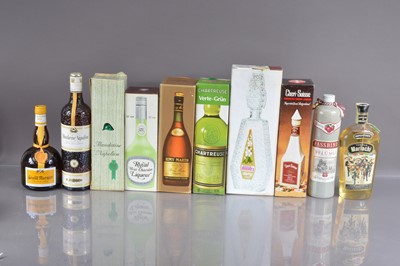 Lot 71 - Ten bottles of various spirits and liqueurs