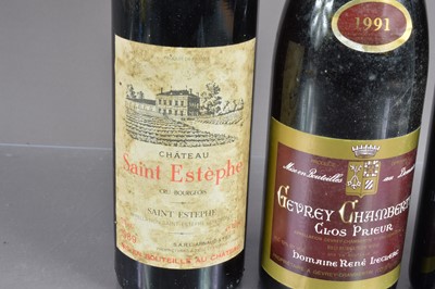 Lot 90 - Three bottles of Bordeaux and one bottle of Burgundy