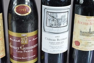 Lot 90 - Three bottles of Bordeaux and one bottle of Burgundy