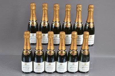 Lot 94 - Twelve half bottles of Justerini and Brooks Sarcey Champagne