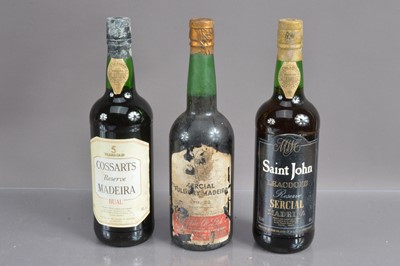 Lot 113 - Three bottles of Madeira