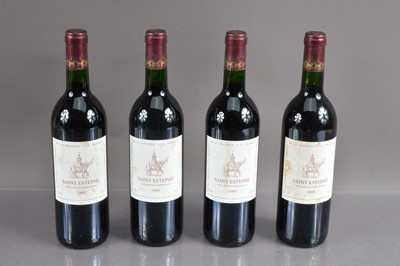 Lot 117 - Four bottles of Chateau Saint Estephe de Cos d'Estournel 1995