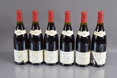 Lot 131 - Six bottles of Domaine Gaston Boisseaux 'Montee Rouge' 1er Cru 1978