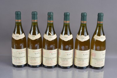 Lot 139 - Six bottles of Corton-Charlemagne Grand Cru 1988