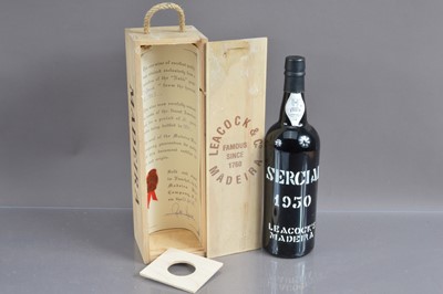 Lot 149 - One bottle of Leacock's Sercial Madeira 1950