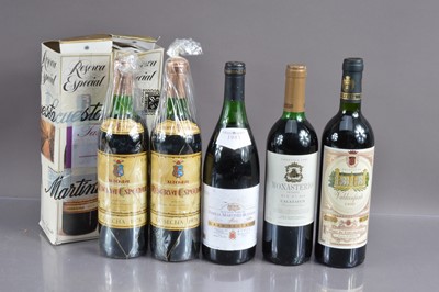 Lot 175 - Five bottles of Spanish red wine