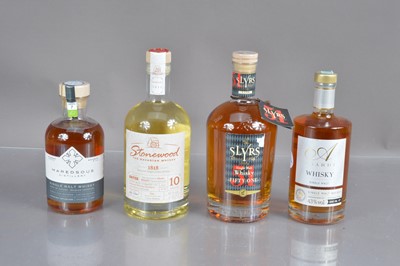 Lot 206 - Four bottles of fine European single malt whisky