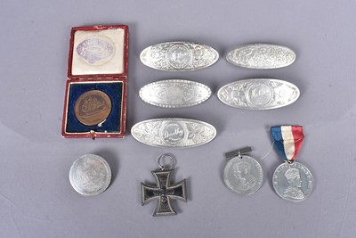 Lot 710 - A small collection of white metal German Sweetheart brooches