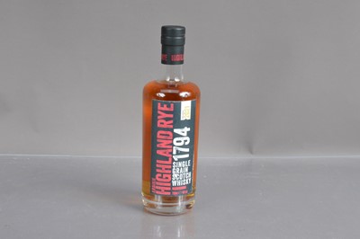 Lot 215 - A bottle of Arbikie Highland Rye 1774 single grain Scotch whisky