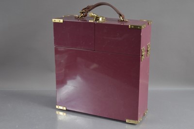 Lot 226 - An unusual prototype lacquer wine carrying case or hamper
